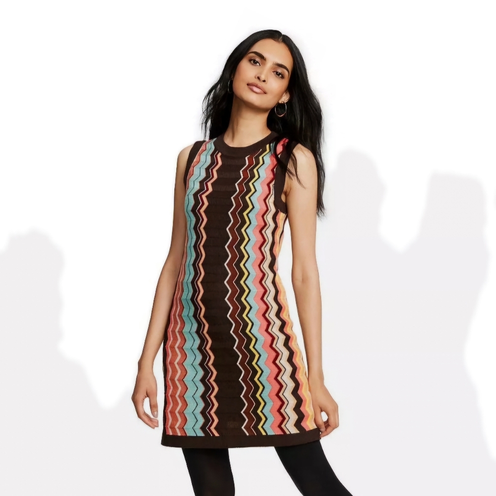 NWT Missoni for Target Chevron Knit Sleeveless Lined Dress- Womens Size Small